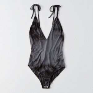 American Eagle Don’t Ask Why Tie Strap Bodysuit